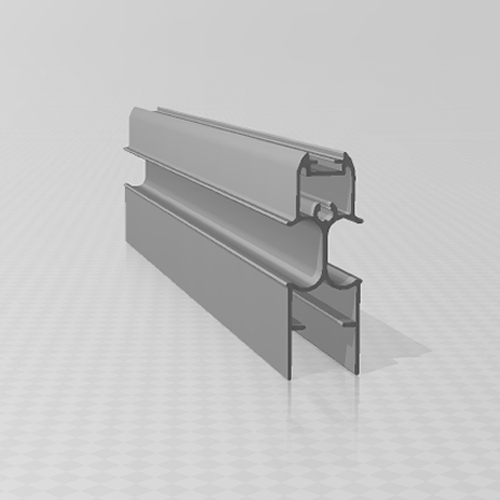 1202 M3 18 MM PLİSE KANAT PROFİLİ
